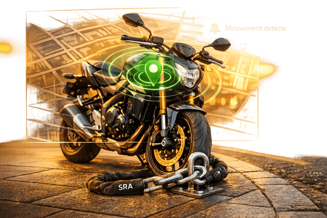 Pourquoi combiner antivol chaîne et GPS pour sa moto