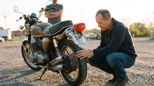 Pneu arrière moto : ce qu'il révèle avant d'acheter une occasion