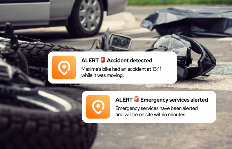 If you crash, help is already on the way