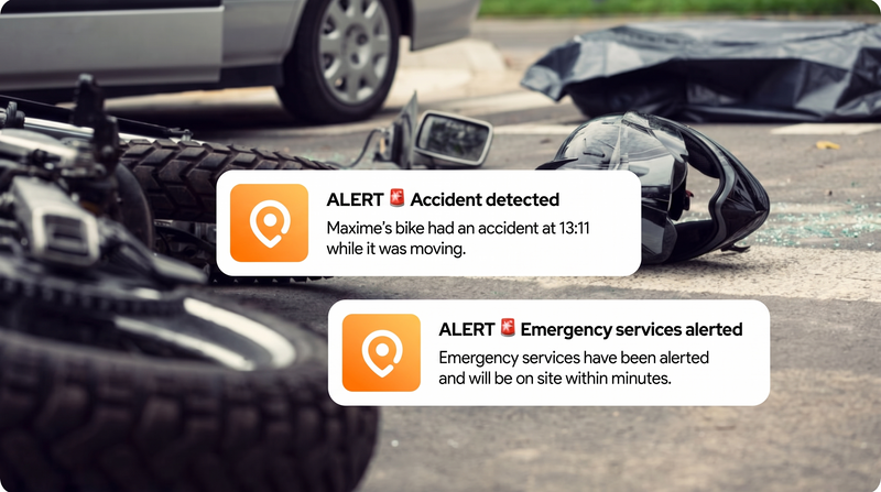 If you crash, help is already on the way