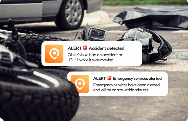 If you crash, help is already on the way