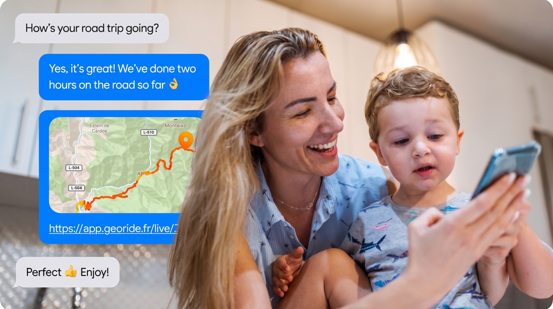 Your loved ones reassured in real time