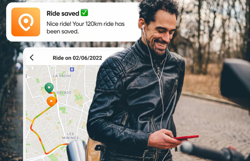 Your rides, captured and ready to share